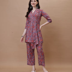 Straight American Crepe Co-Ord Set