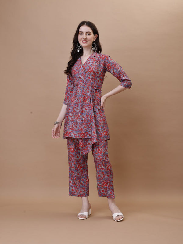 Straight American Crepe Co-Ord Set