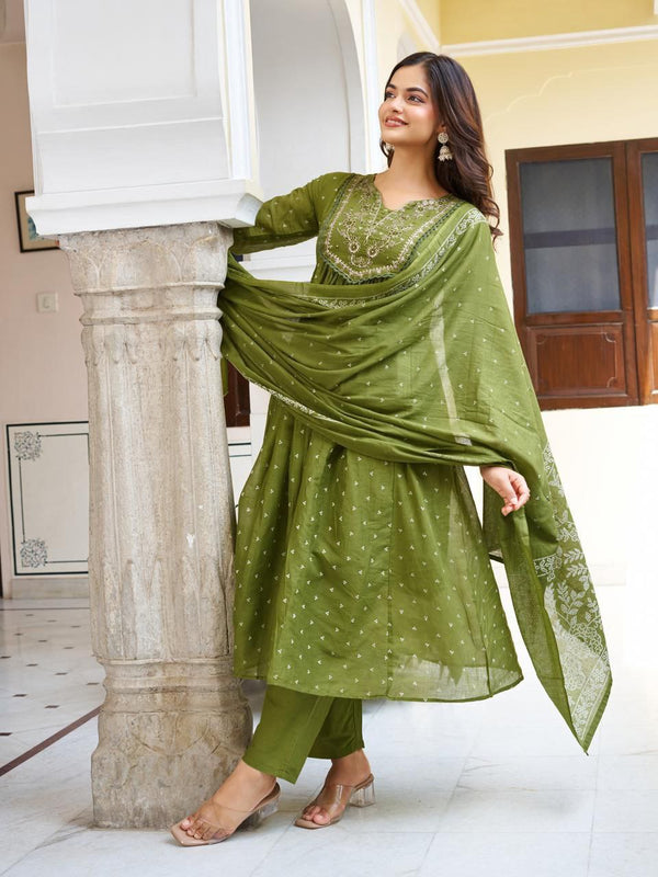 Anarkali Kurta Dresses with Malmal Dupatta