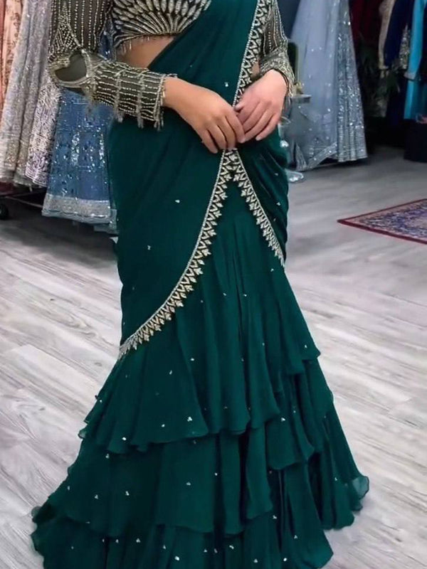Ready-to-Wear Embroidered Blouse Saree