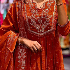 Anarkali Kurta Dresses with Malmal Dupatta