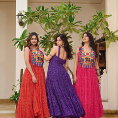 Bandhani Mirror Work Lehenga