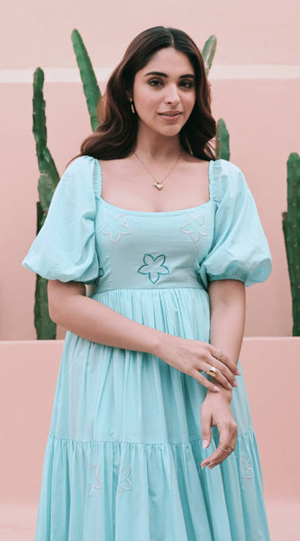 Mul-Mul Magic Embroidered Midi Gown