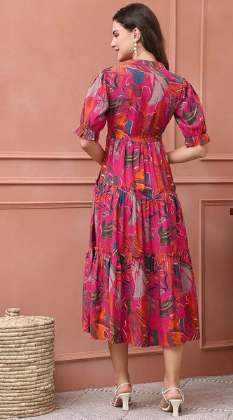 Beautiful Printed maxi Gown