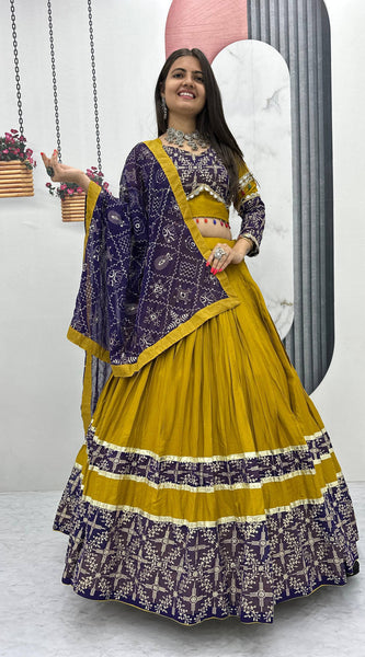 Real Mirror Work Lehenga Choli