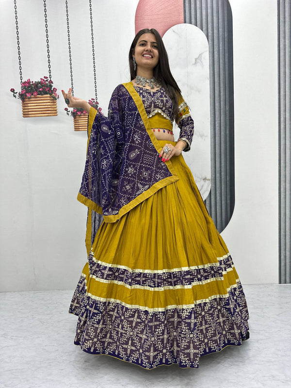 Real Mirror Work Lehenga Choli