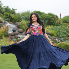Premium Rayon with Kutchi Work Lehenga