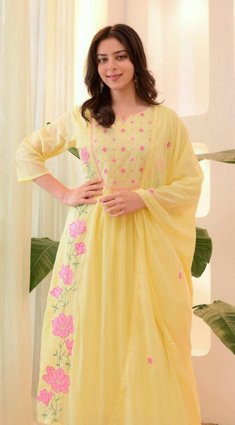 Graceful Parampara Silk Embroidered Dresses