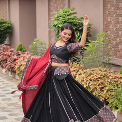 Ajrakh Print Lehenga
