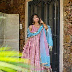 Silken Petals Lehenga