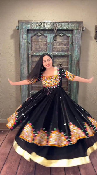 Faux Georgette Sequin Lehenga