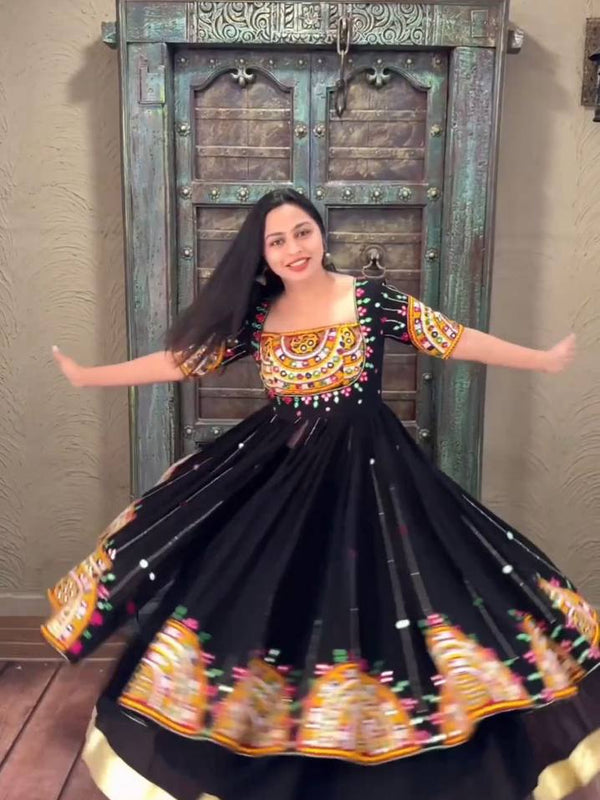 Faux Georgette Sequin Lehenga