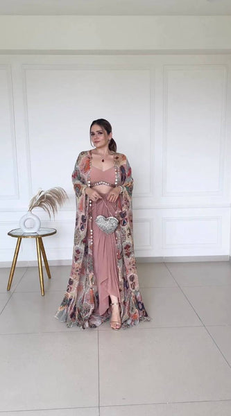 Fiona Silk Koti Indo Western