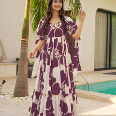 Women Maxi Floral Gown