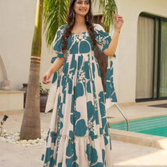 Women Maxi Floral Gown