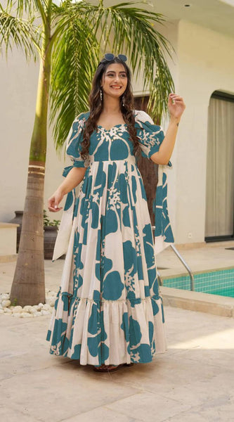 Women Maxi Floral Gown