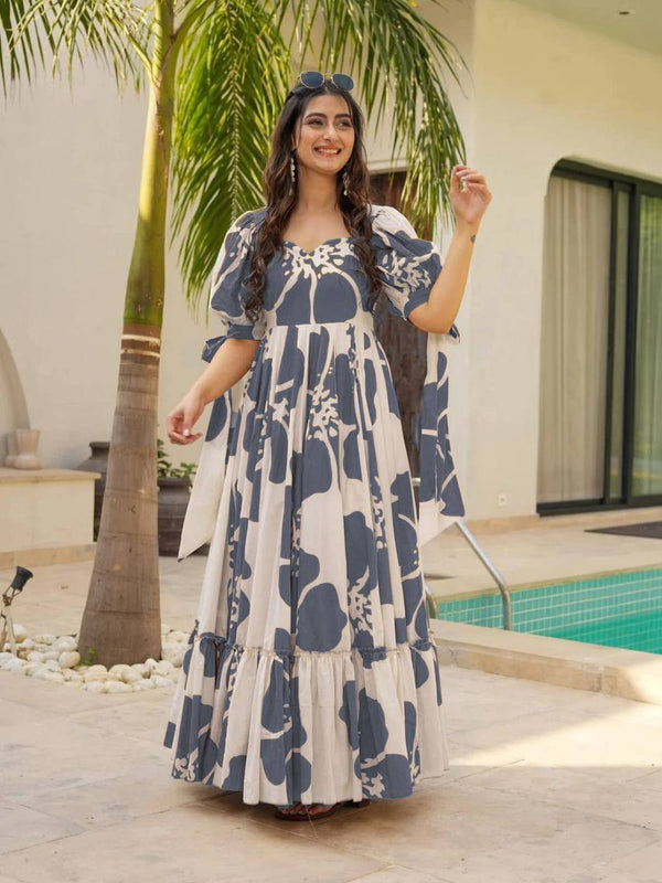 Women Maxi Floral Gown