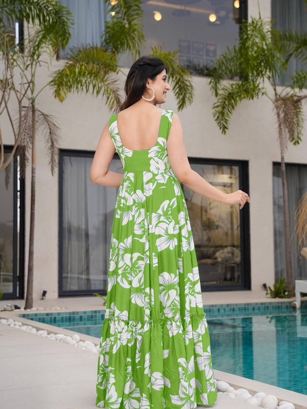 Digital Print Designer Gown