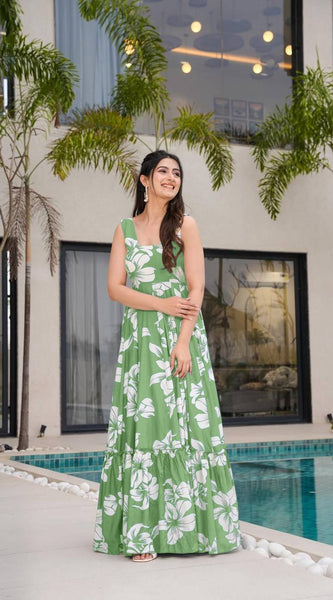 Digital Print Designer Gown