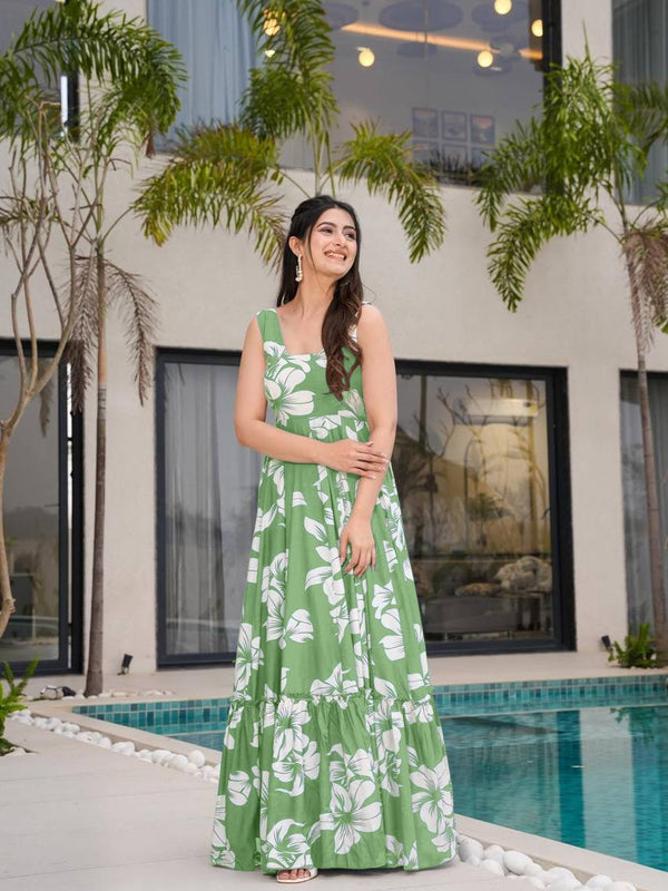 Digital Print Designer Gown