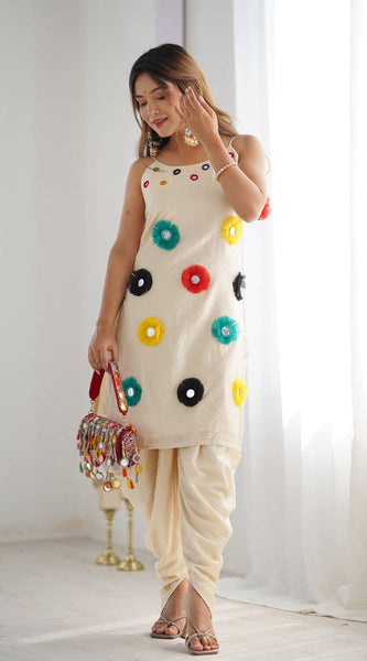 Premium Khadi Cotton Kurta Dhoti Co-Ord Sets