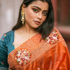 Paper Crush Silk Saree