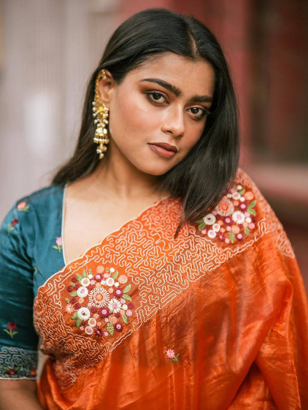 Paper Crush Silk Saree