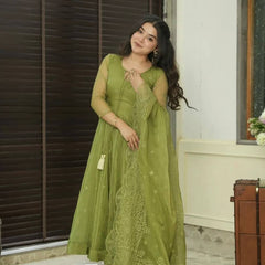 Embroidered Georgette Lehenga