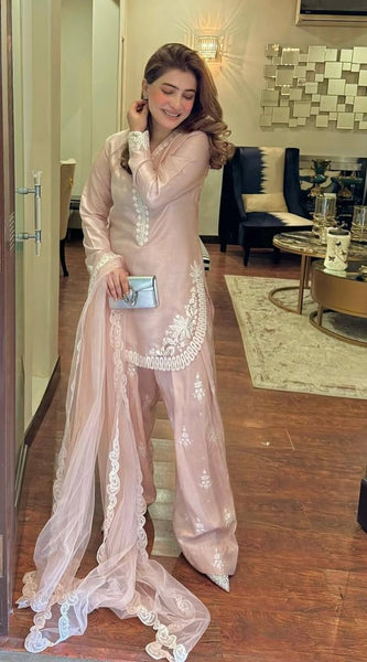 Natural Crep Silk Fully Stitched Dresses