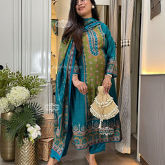 KitKat Silk Dress with Dupatta