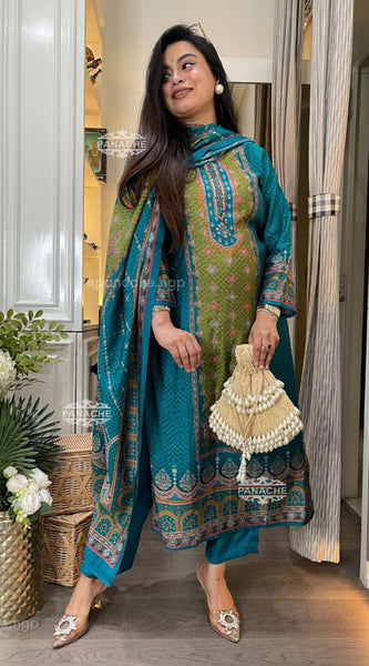 KitKat Silk Dress with Dupatta