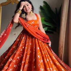 Boutique-Style Silk Anarkali Lehenga