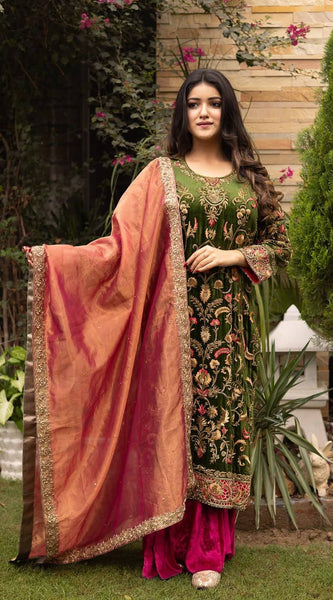 New Launch Velvet Embroidery dresses