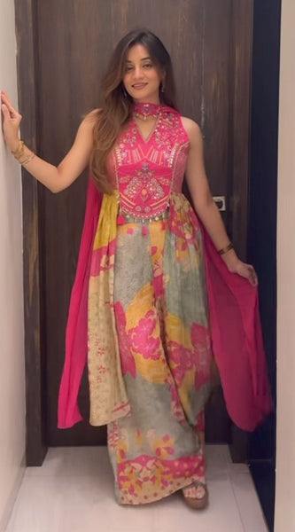 Premium Handwork Chinon Indo Western