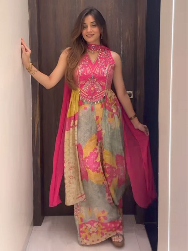 Premium Handwork Chinon Indo Western