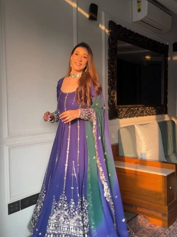 Heavy Sequence Work Lehenga