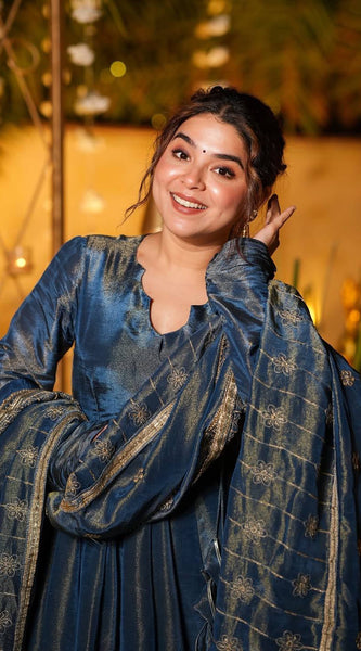 Heavy Cosmos Silk Designer Indo Western