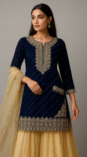 Designer Top-Plazzo Dresses