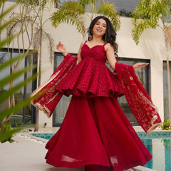 Premium Tabby Organza Indo Western