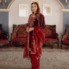 Velvet Designer Kurta Salwaar  Dresses