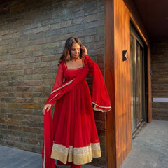 Luxury Blooming Georgette Lehenga