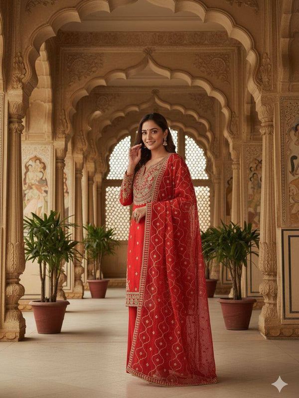 Wedding Wear Fendy Plazzo Indo Western