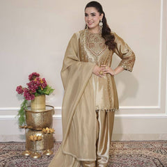 Trendy Wedding Wear Fendy Sequence Embroidered Salwaar Suit Set