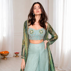 Premium Embroidered Festive Outfit indo western