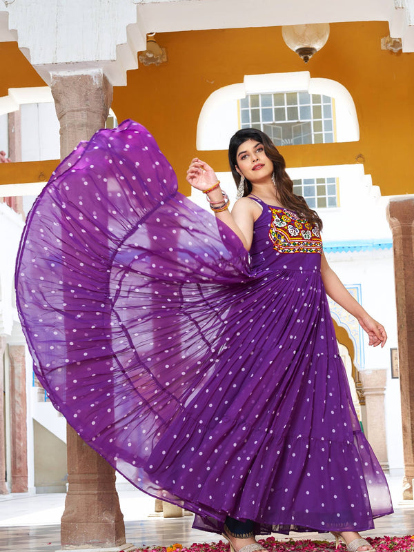 Gamathi with Real Mirror Work Lehenga