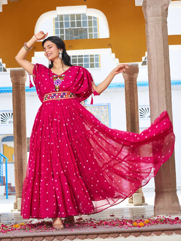 Gamathi with Real Mirror Work Lehenga