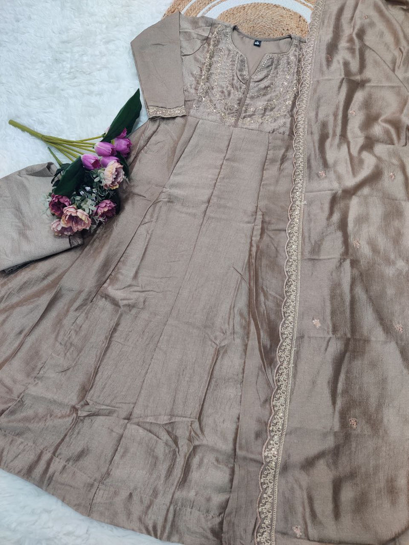New Anarkali Kurta Set with Pant and Dupatta
