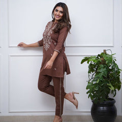 Special Trending Embroidery Work Co-Ord Sets