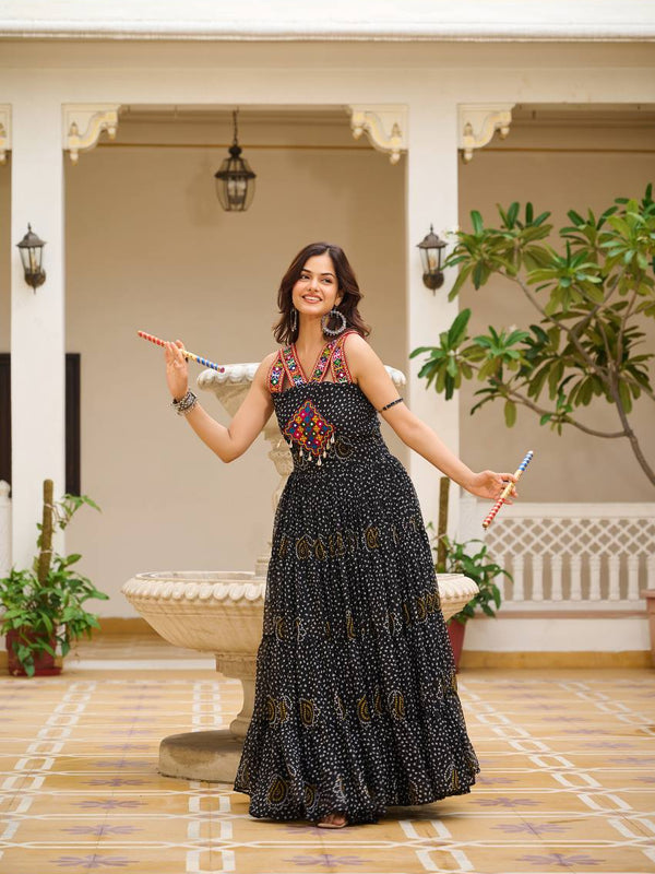 Navratri Special Gamathi Work Lehenga