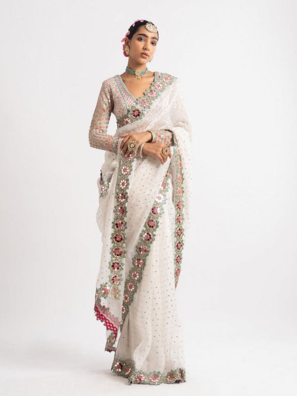 Orignal Mirror Design Saree